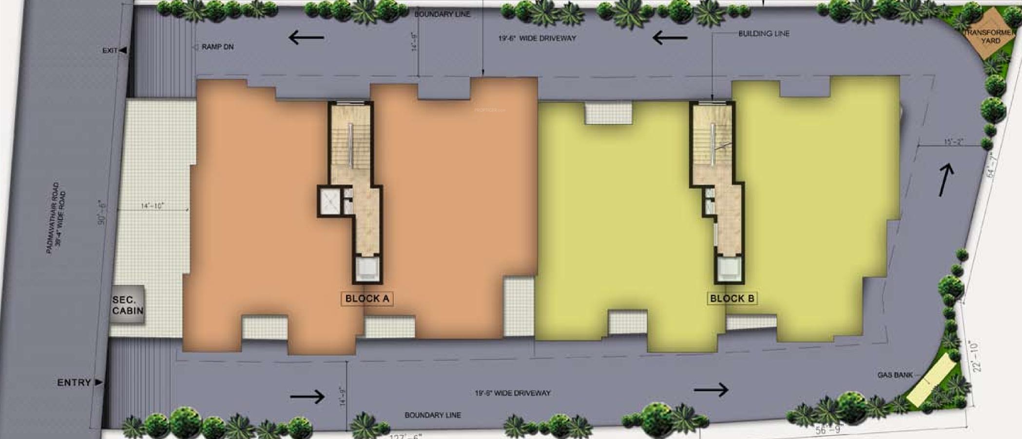 Images for Site Plan of Landmark Construction Uday Vilas