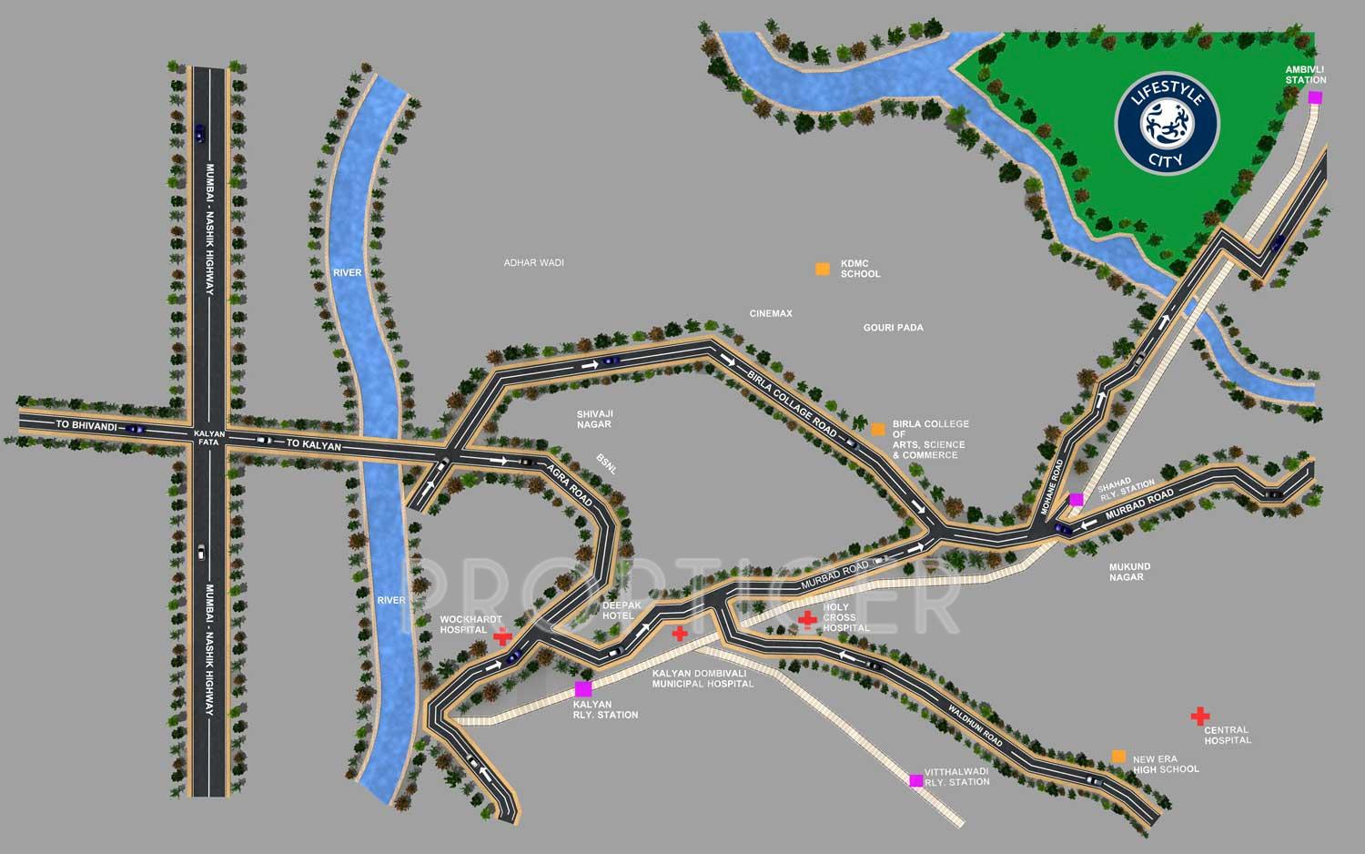 Images for Location Plan of Nirmal Lifestyle City Kalyan Thames