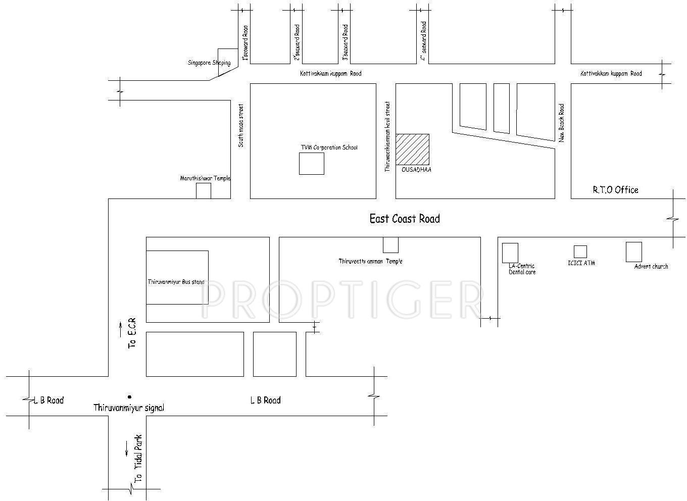 Images for Location Plan of VJS Associates Kumaran Ousadhaa