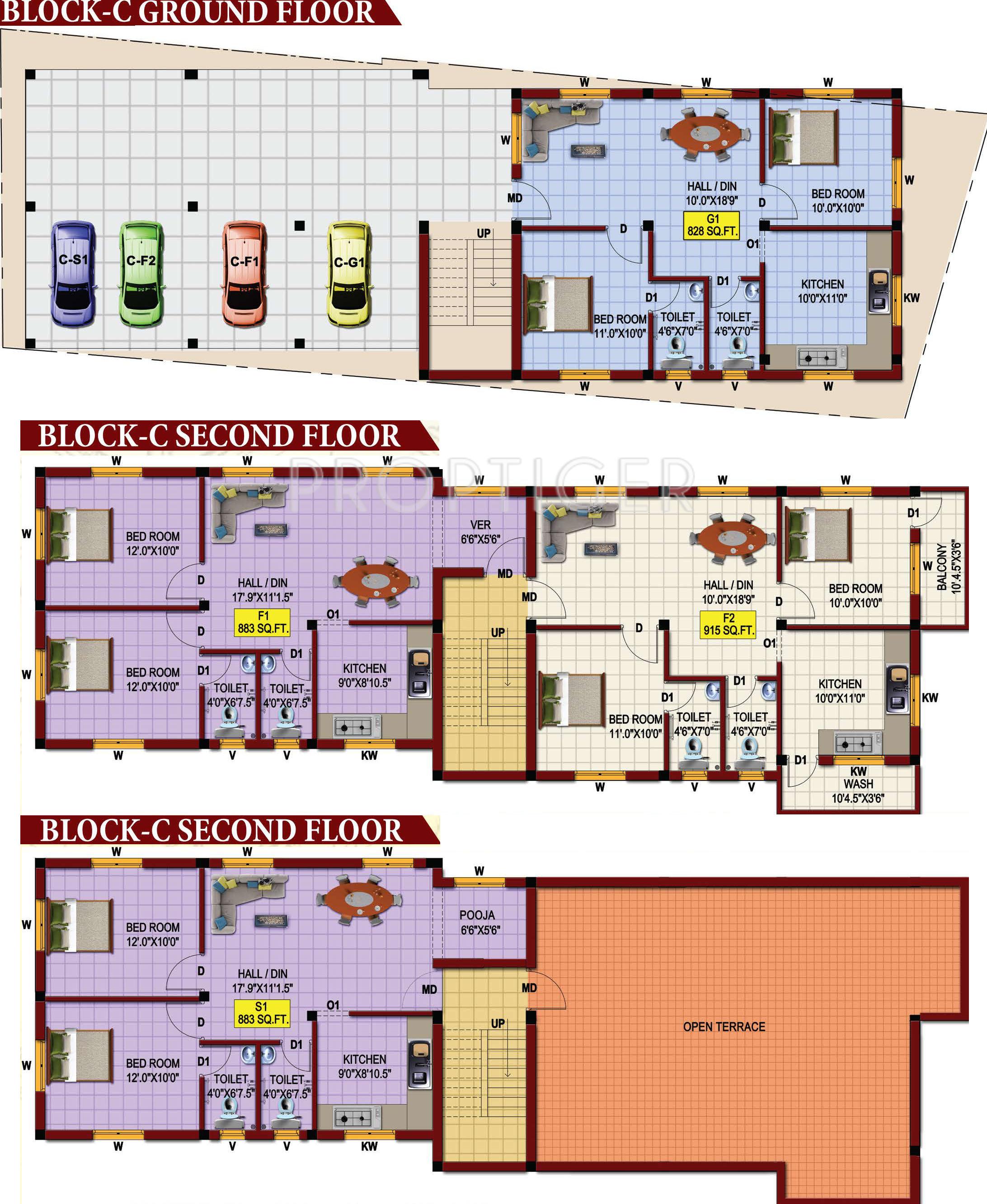 ms-foundations samta-flats Block C Cluster Plan