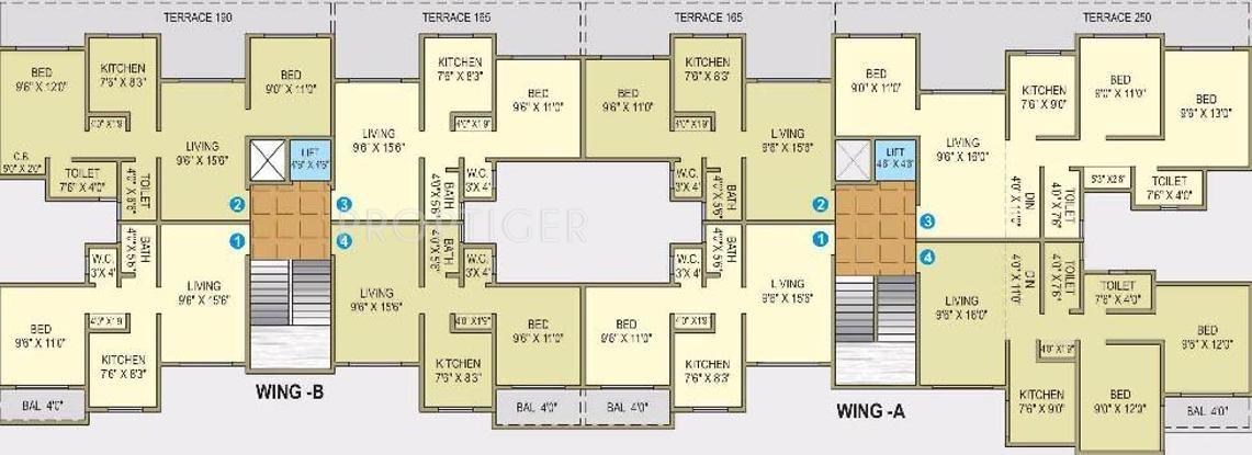 Images for Cluster Plan of Poonam Palms