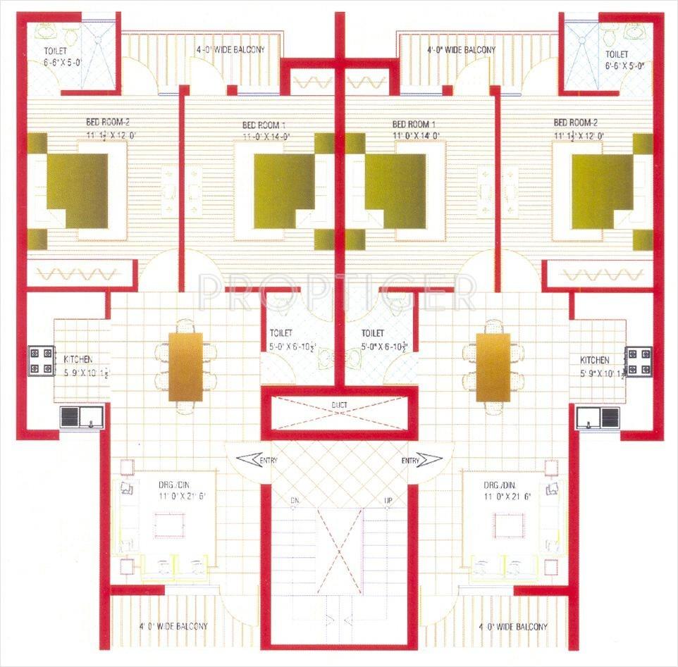 Images for Cluster Plan of Bajwa Paradise Apartments