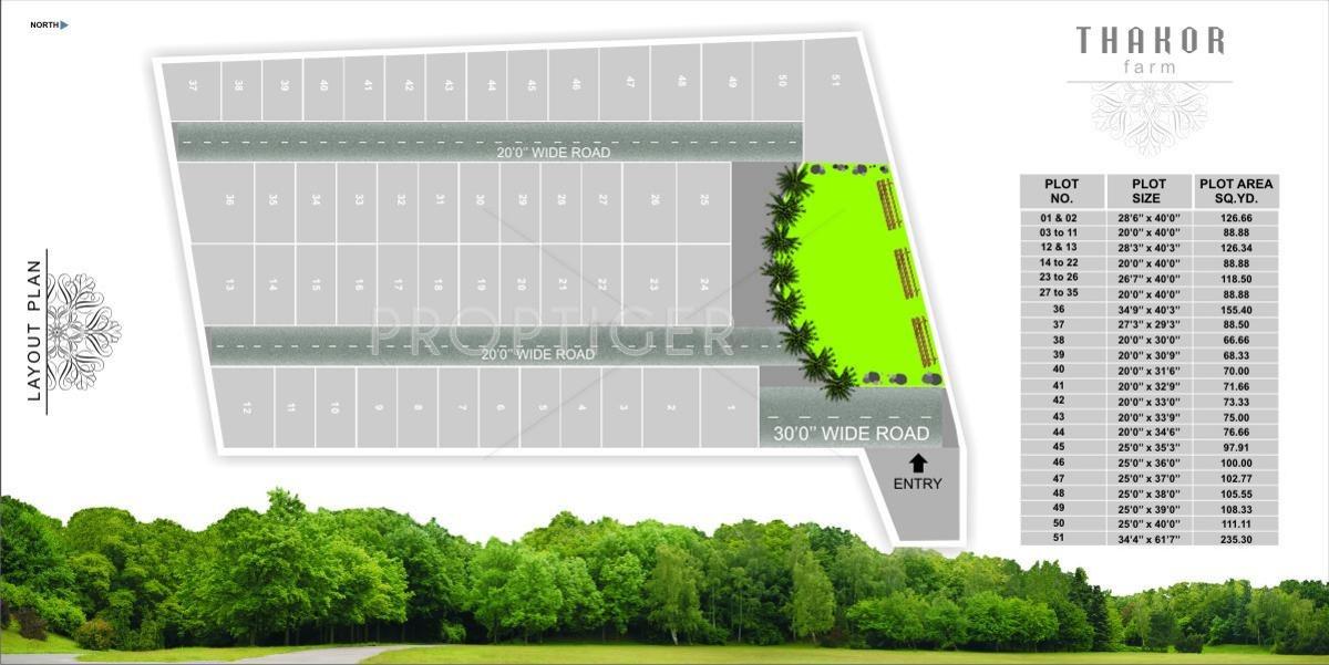 Shiv Shakti Developers Thakor Farm Layout Plan