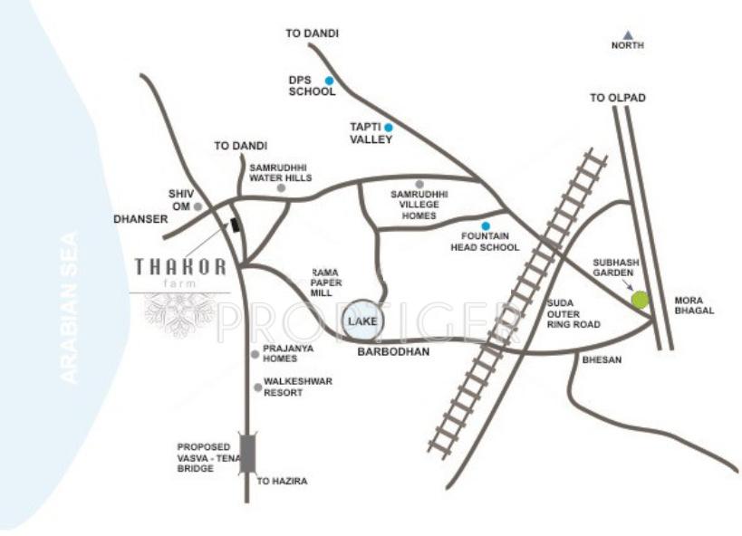 shiv-shakti-developers thakor-farm Location Plan