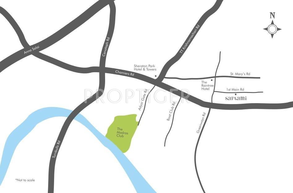 Etica Developers Saptami Location Plan