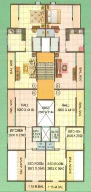 Images for Cluster Plan of Gawade Group Kulswamini Heritage