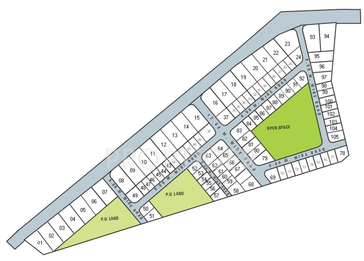 haappy-home-developers lavender Layout Plan