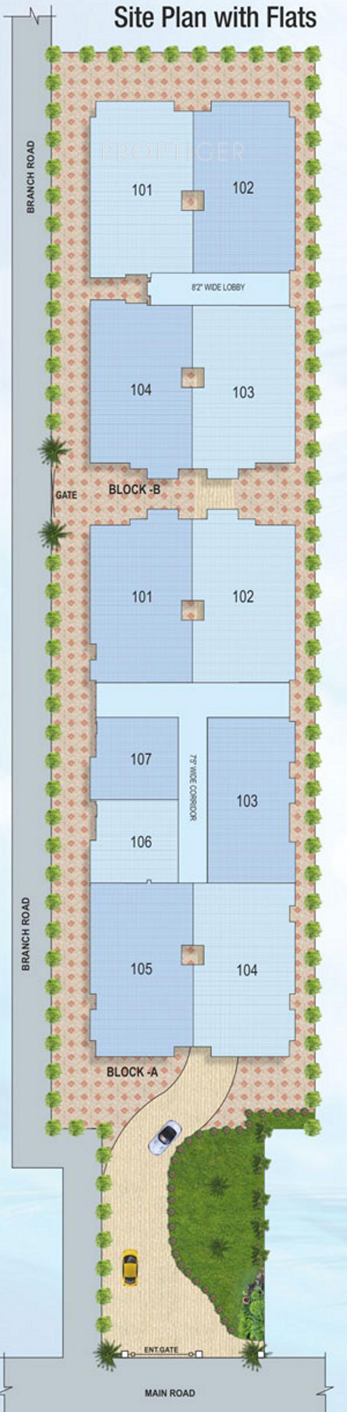 sunrise-sai-developer lakhi-mansion Layout Plan