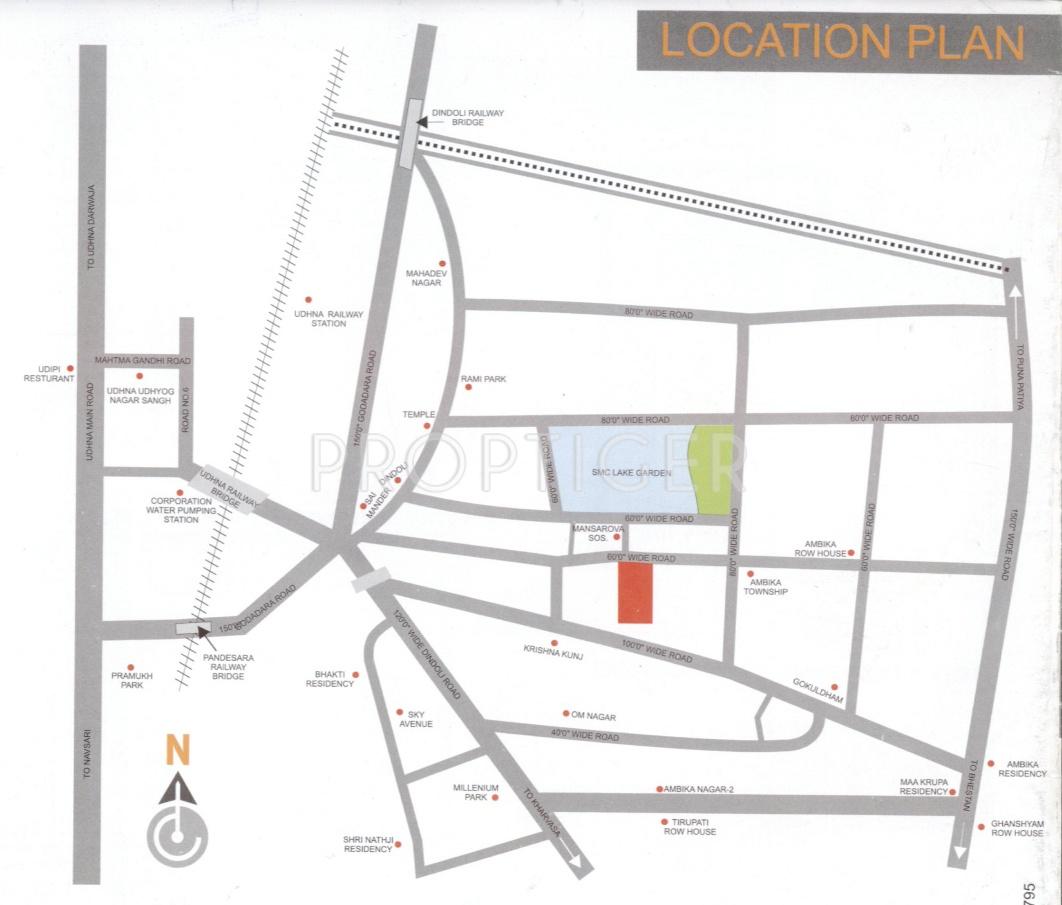  enclave Images for Location Plan of Vinayak Enclave