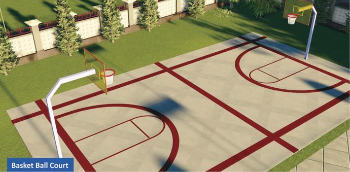  royal-greens Basketball Court