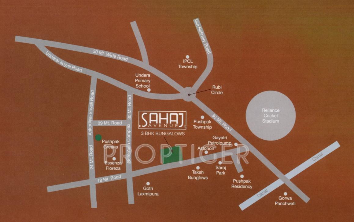 Images for Location Plan of Developers Sahaj Avenue