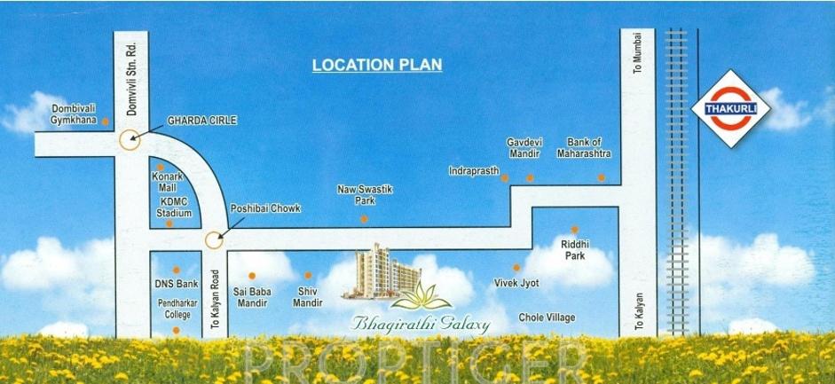 thanekar-group bhagirathi-galaxy Location Plan