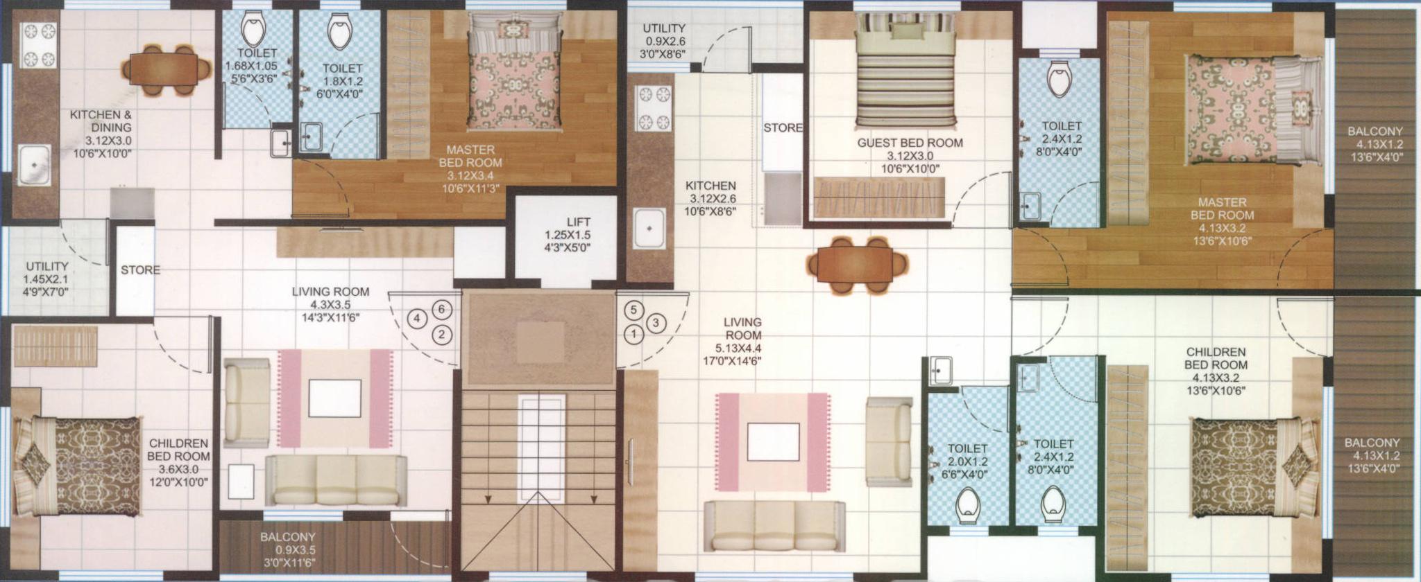 Images for Cluster Plan of Krystal Kamal