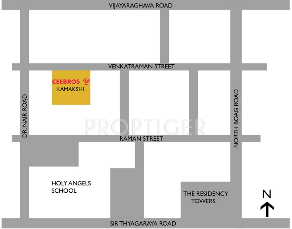 ceebros kamakshi Location Plan