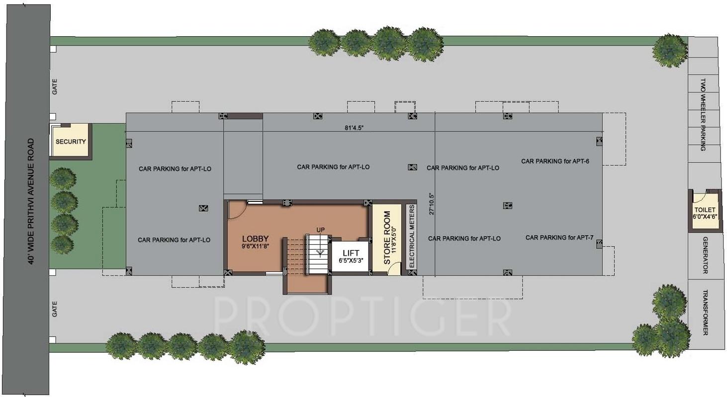 nivedha-constructions watraphouse Site Plan
