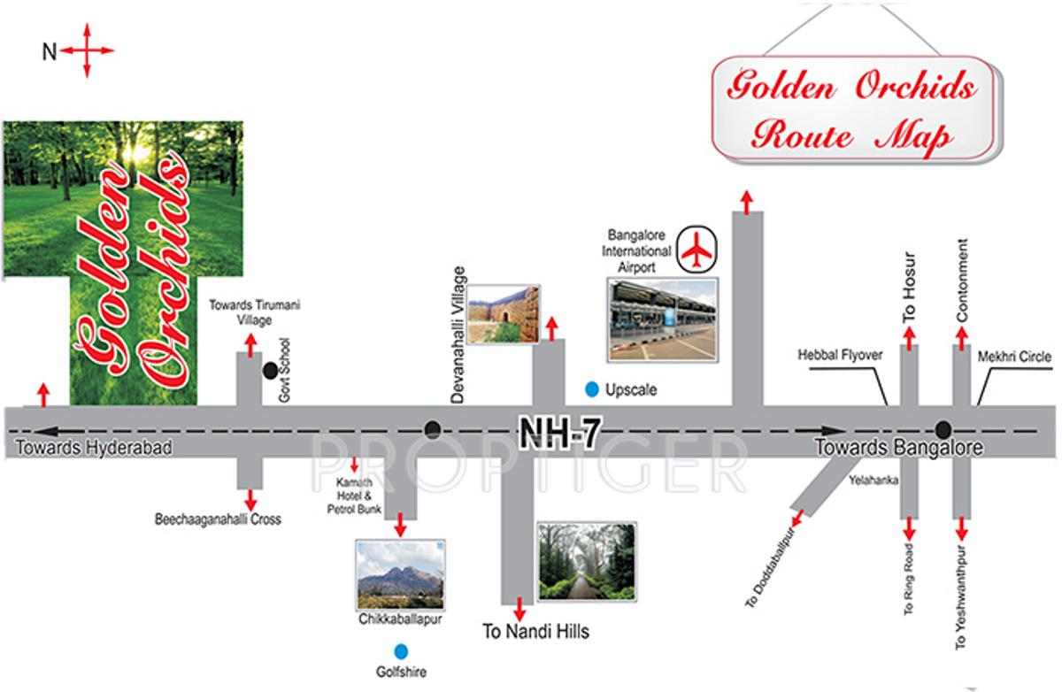 ak-maxx-properties golden-orchids Location Plan