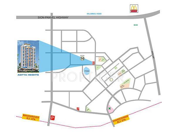 earth-builders aditya-heights Location Plan
