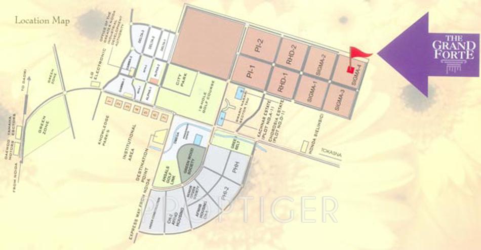 Images for Location Plan of Skyline Infratech The Grand Forte