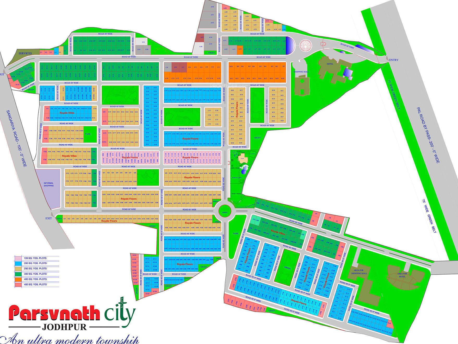 Images for Site Plan of Parsvnath Royale Villas
