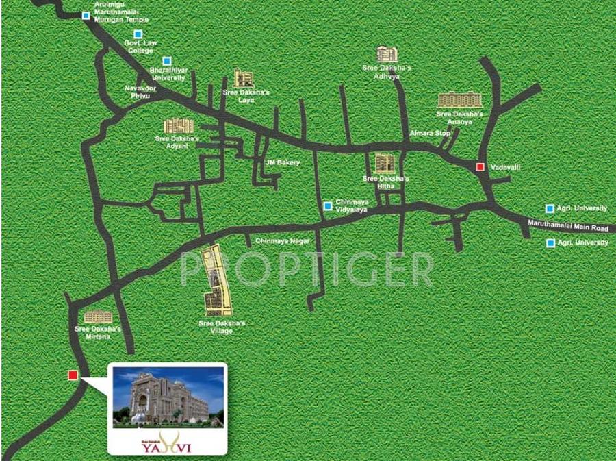  yahvi Images for Location Plan of Sree Daksha Yahvi