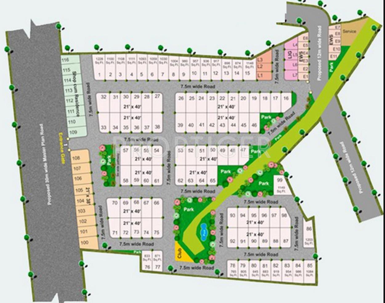 Images for Master Plan of Priyadarshini Constructions Pleasure