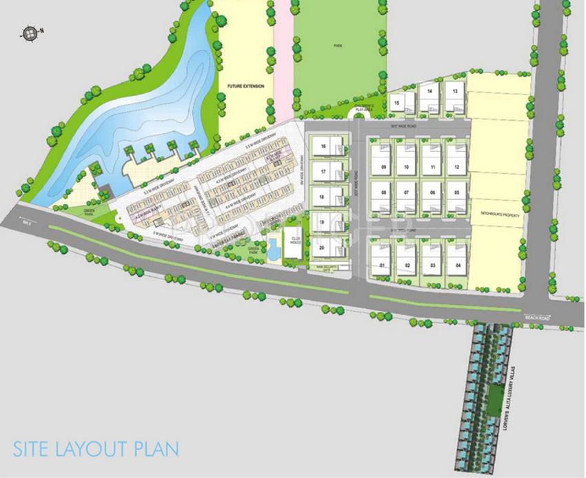 lorven-builders altius-villas Layout Plan