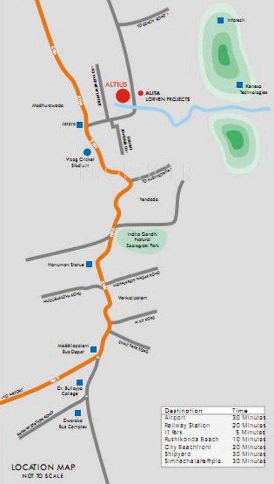 lorven-builders altius-villas Location Plan