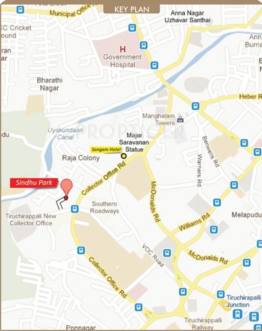 jeyam-builders sindhu-park Location Plan