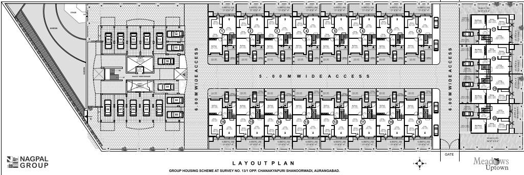 nagpal-group meadows-uptown-row-houses Site Plan