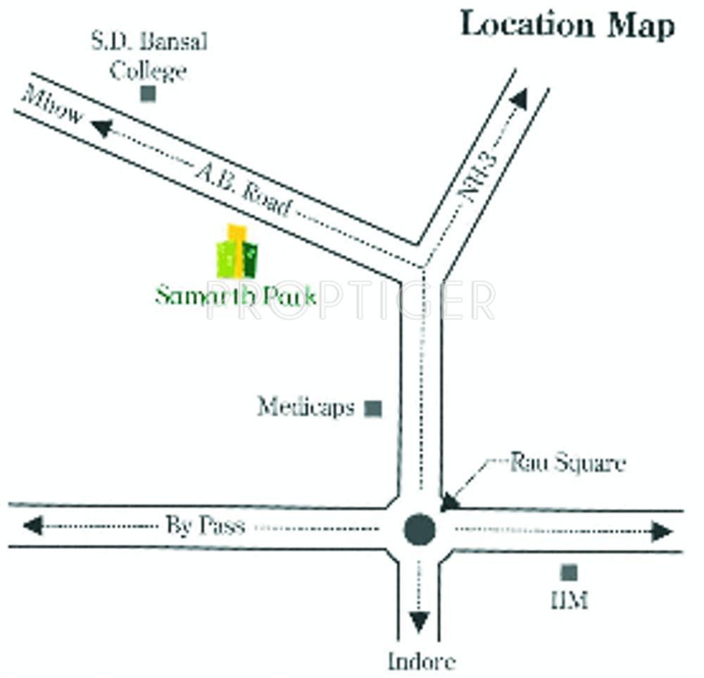 jiyo-realties samarth-park Location Plan