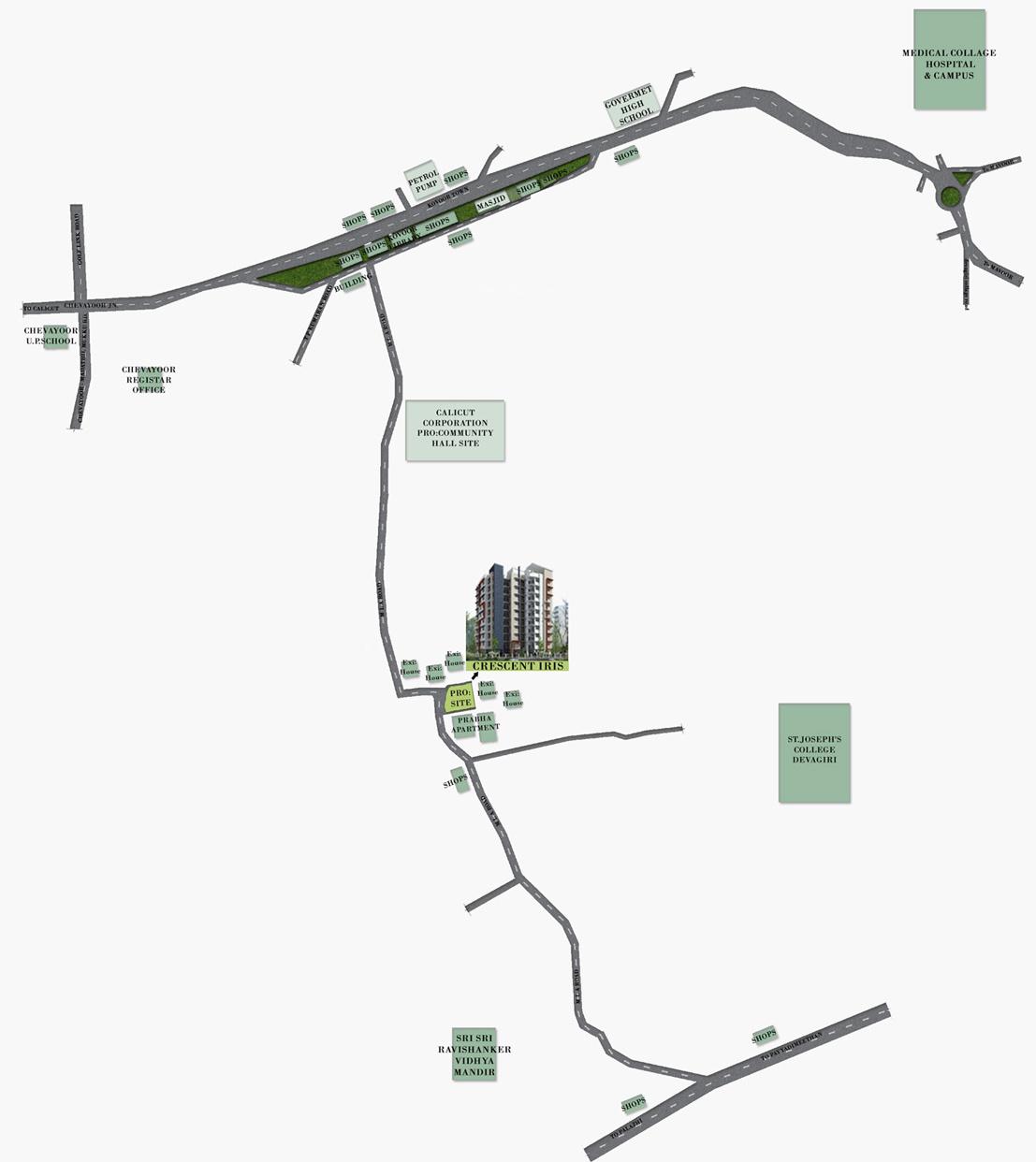 crescent-builders iris Location Plan