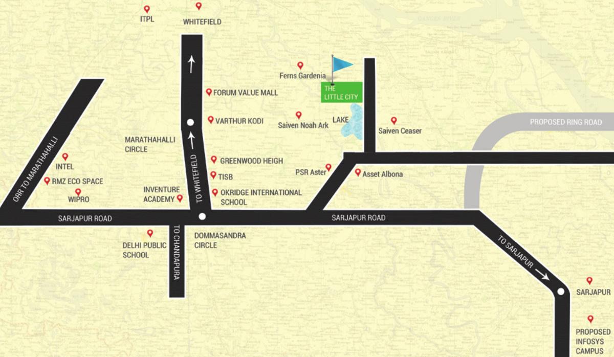 clear-title-properties little-city Location Plan
