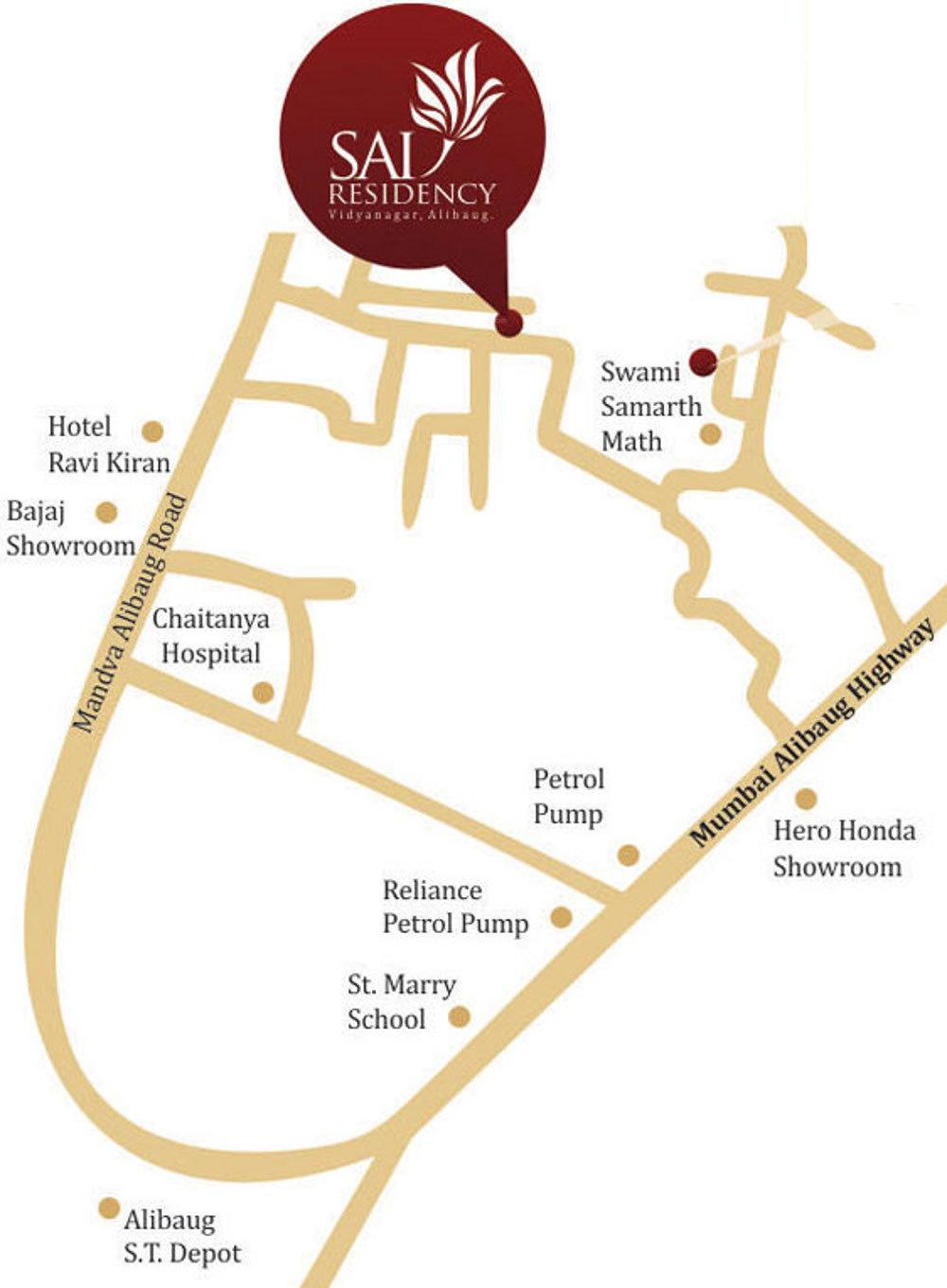 jet-infraventure-ltd sai-residency Location Plan