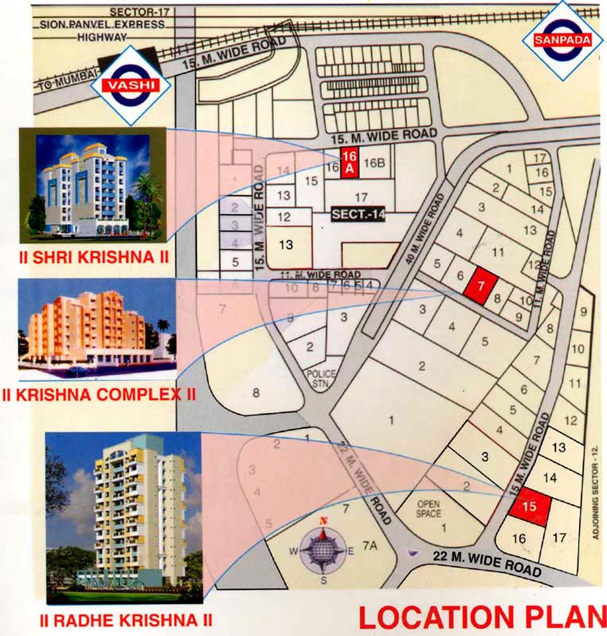 Images for Location Plan of Sonal Dev Con Pvt Ltd Radhe Krishna Apartment