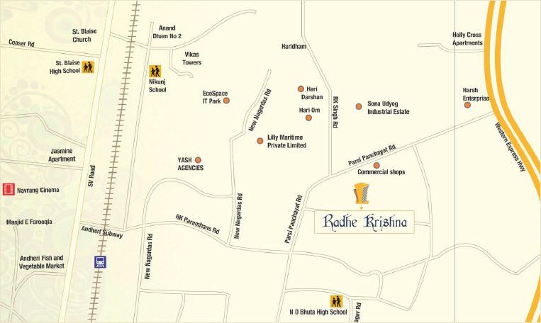 Images for Location Plan of Milan Radhe Krishana CHS