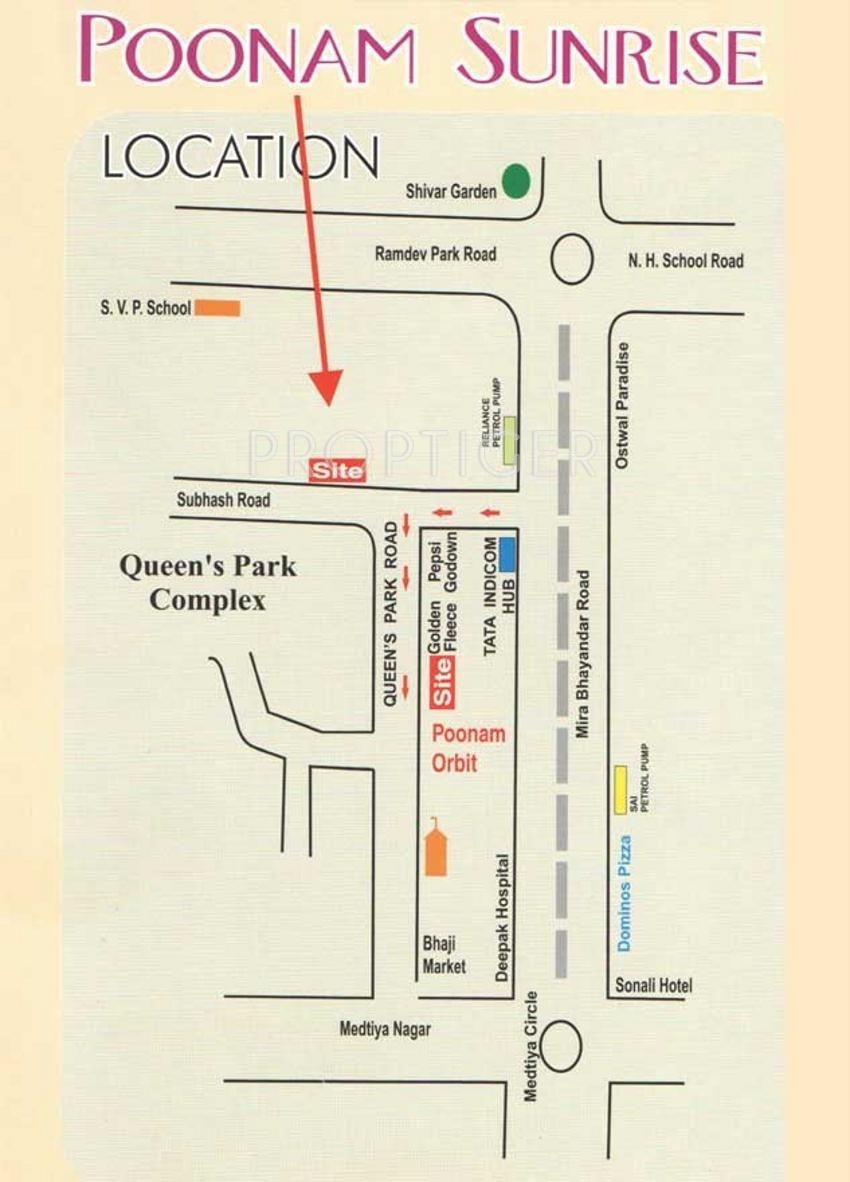 Images for Location Plan of Orbit Poonam Sunrise