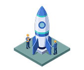 Investors inspecting a launch-ready rocket — stage 5, becoming investor-ready and raising capital