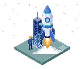Rocket lifting off from its launch pad — stage 6, growing the venture with Aurum PropTech