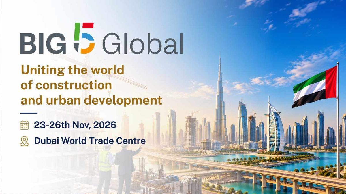 Big 5 Global 2026 banner – construction and urban development event, 23-26 November, Dubai World Trade Centre