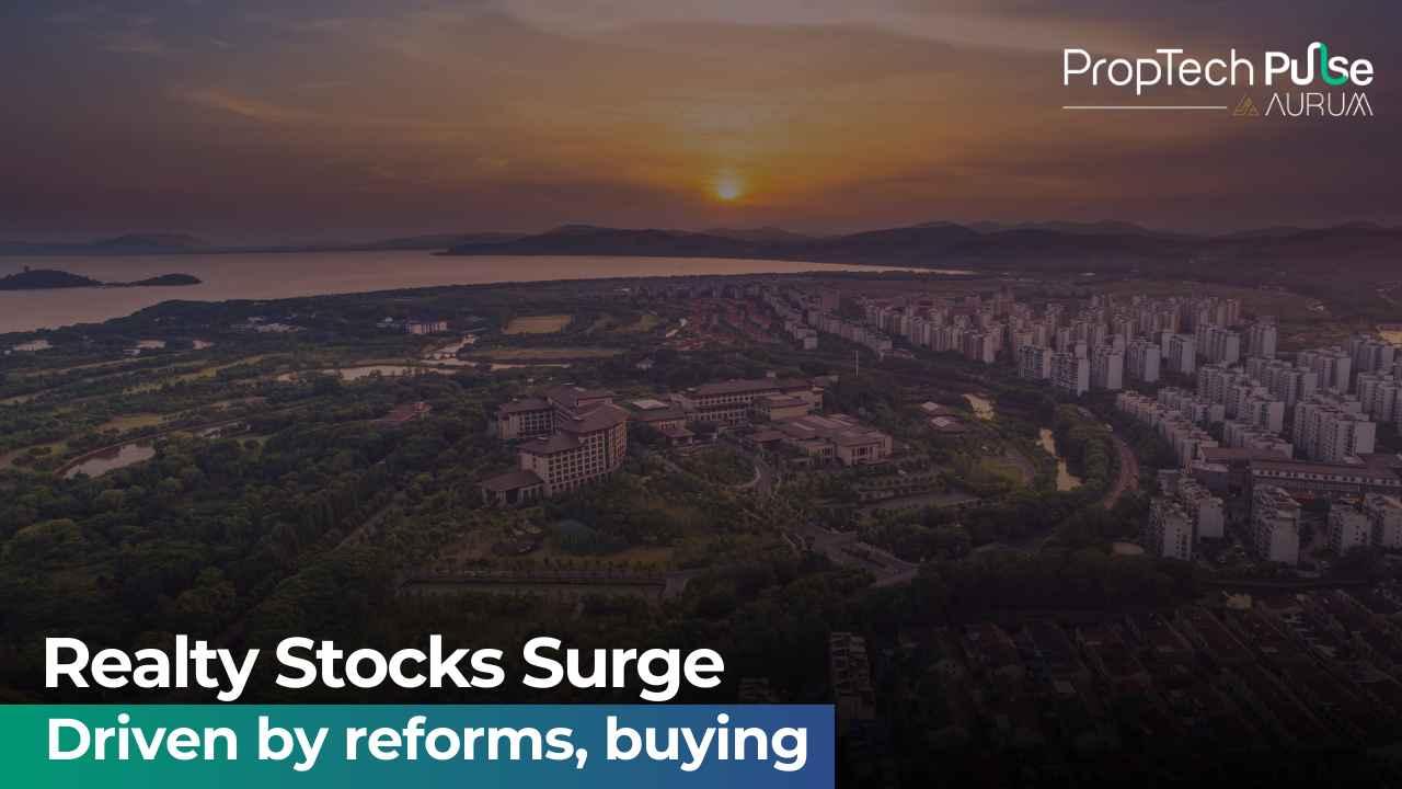 Real Estate Stocks Surge
