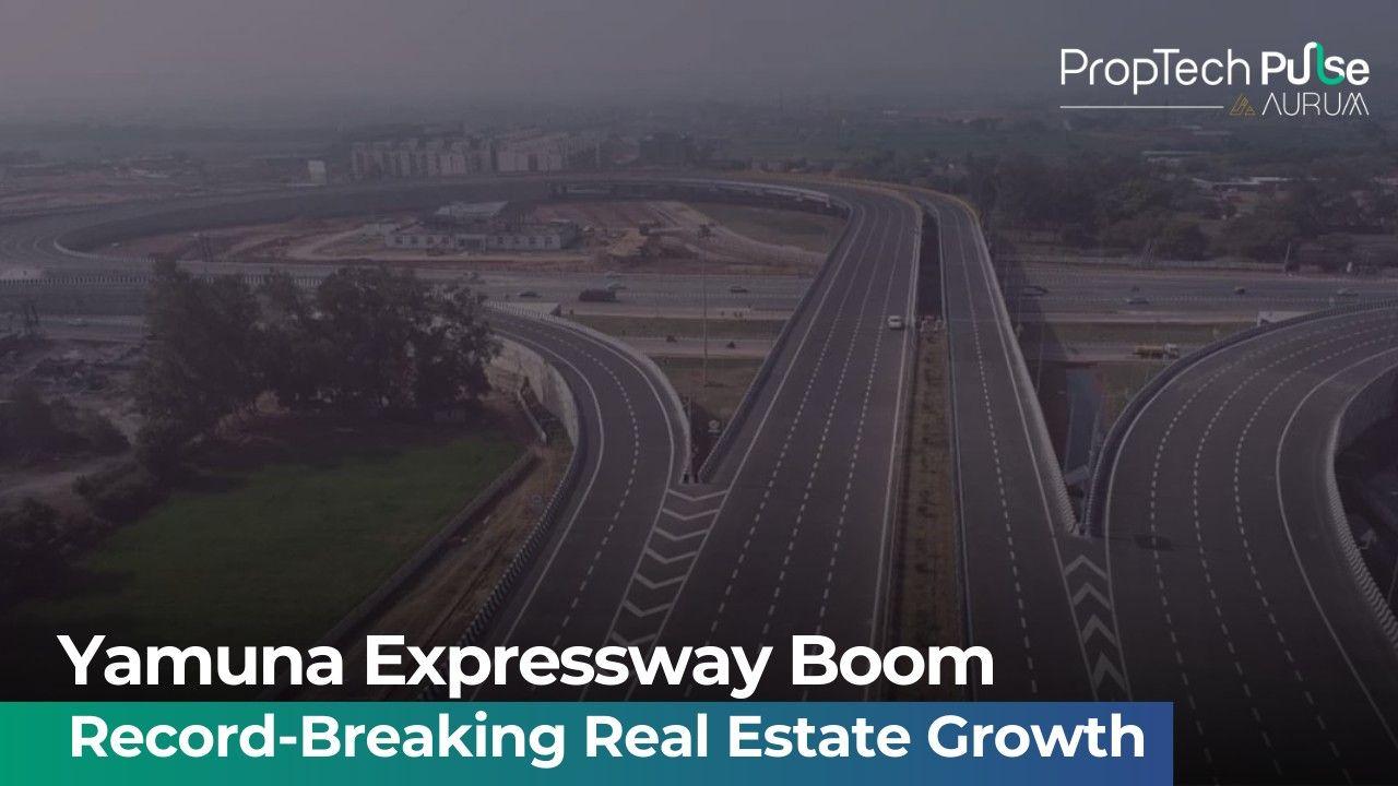Stunning view of Yamuna Expressway real estate developments