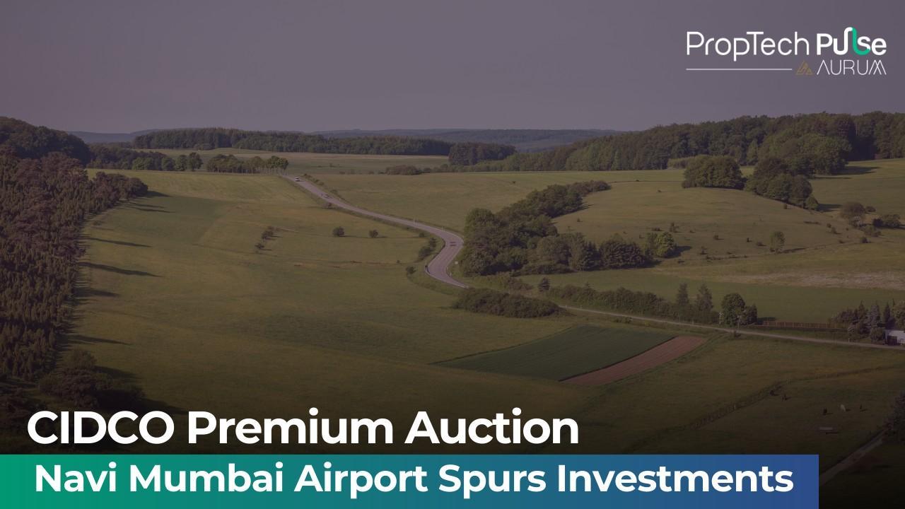 Aerial view of Navi Mumbai showing potential auction plots