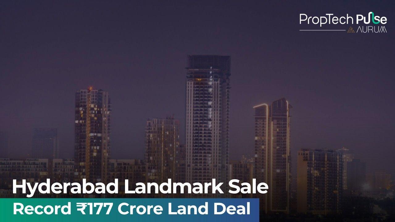 Aerial view of Hyderabad's real estate