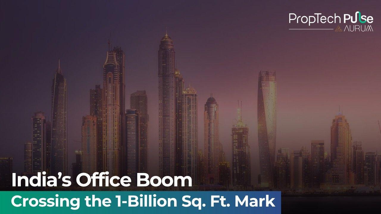 Vibrant Indian office skyline showcasing real estate growth