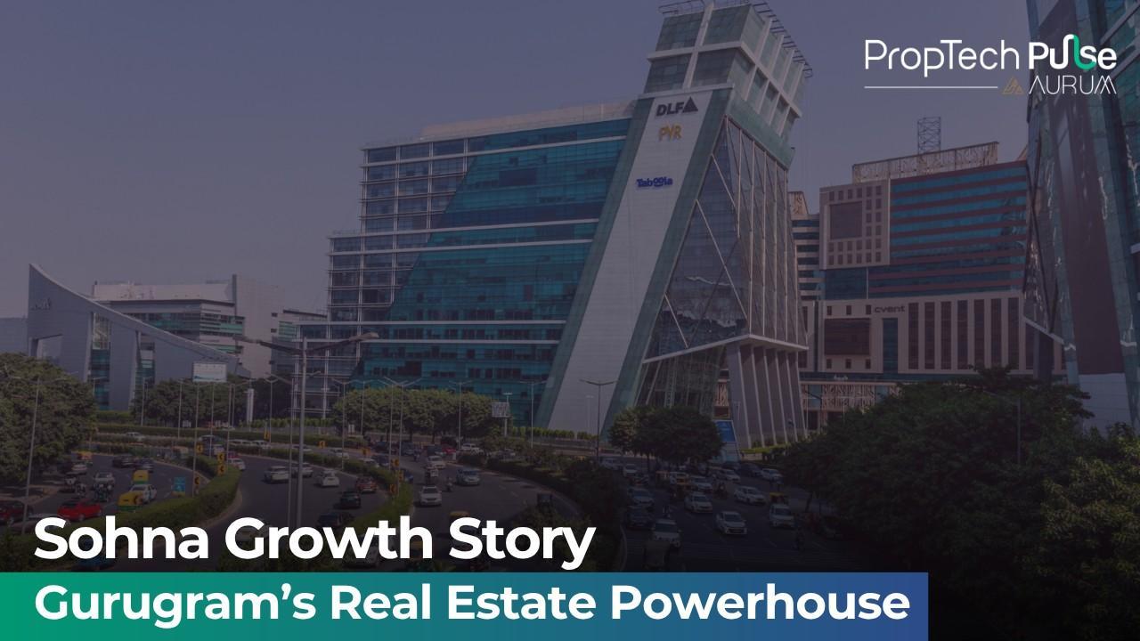 A vibrant skyline of Gurugram showcasing real estate growth