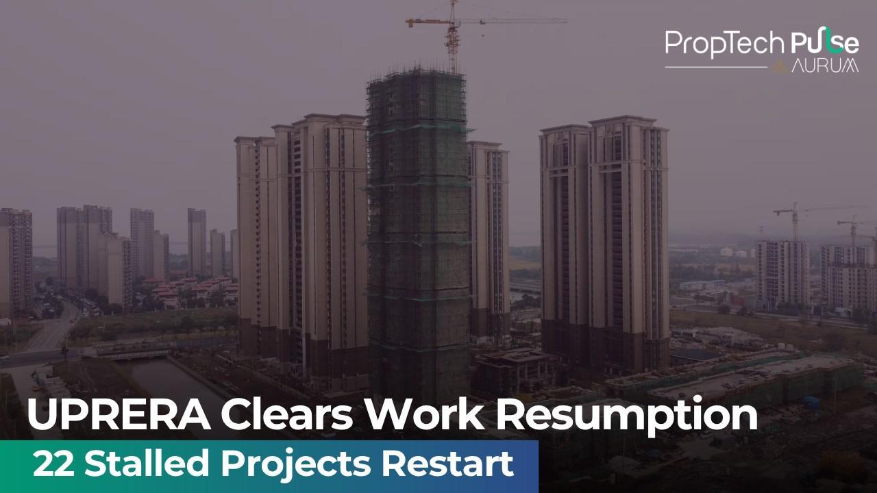 Construction site of a real estate project in Uttar Pradesh