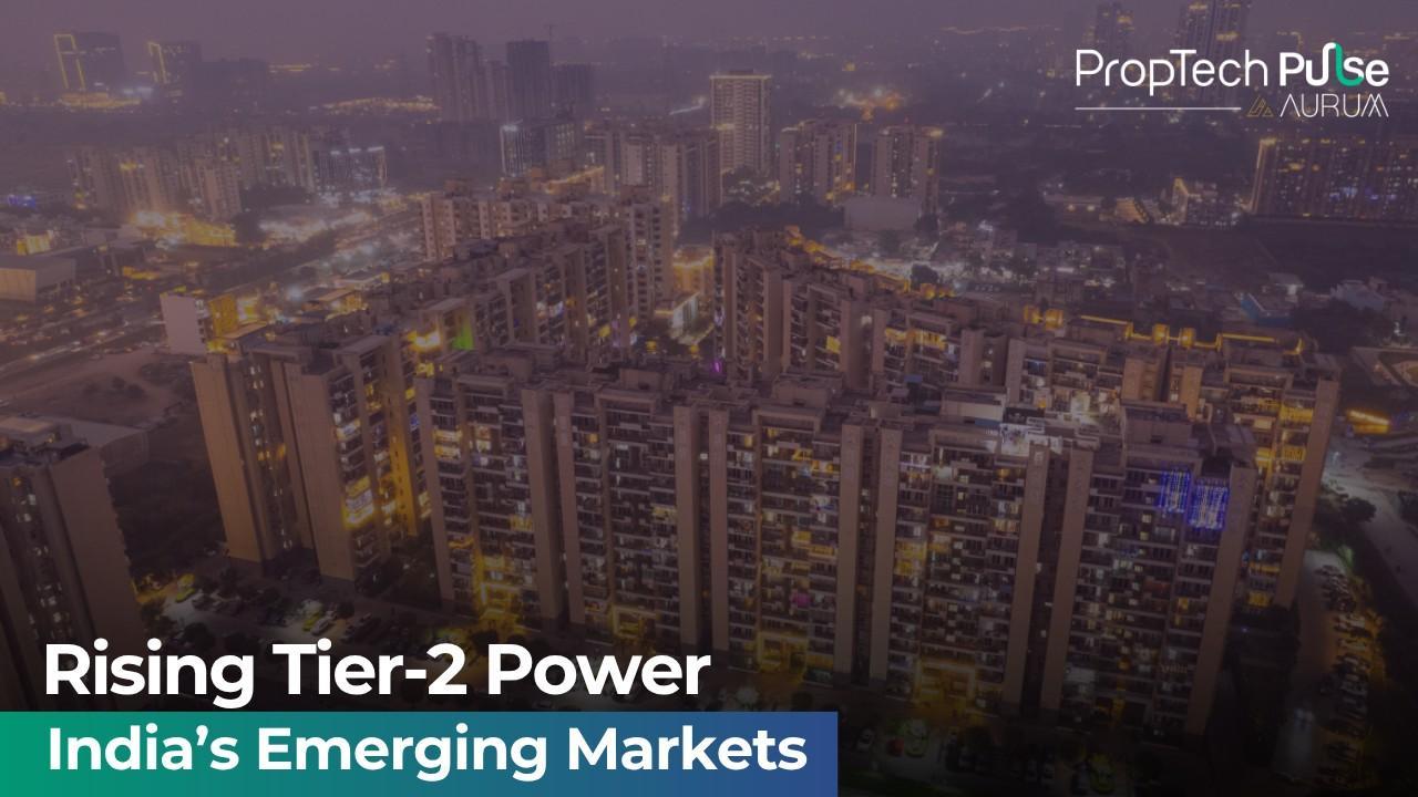 A vibrant cityscape showcasing growth in tier-2 cities.