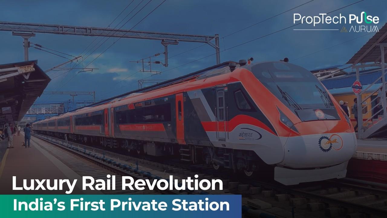 Luxury private railway station in India