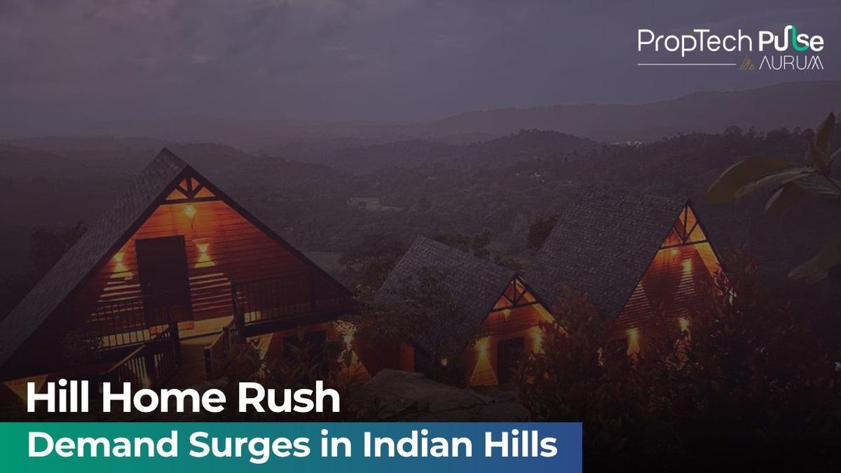 Scenic view of hill station homes