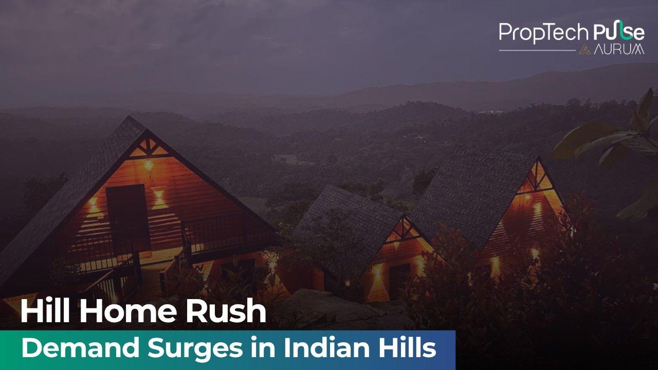 Scenic view of hill station homes